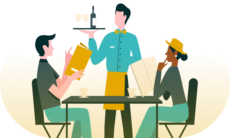 Around accommodation illustration