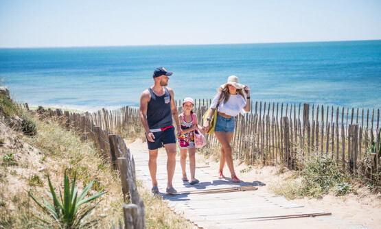 Acceso a la playa Île-de-Ré